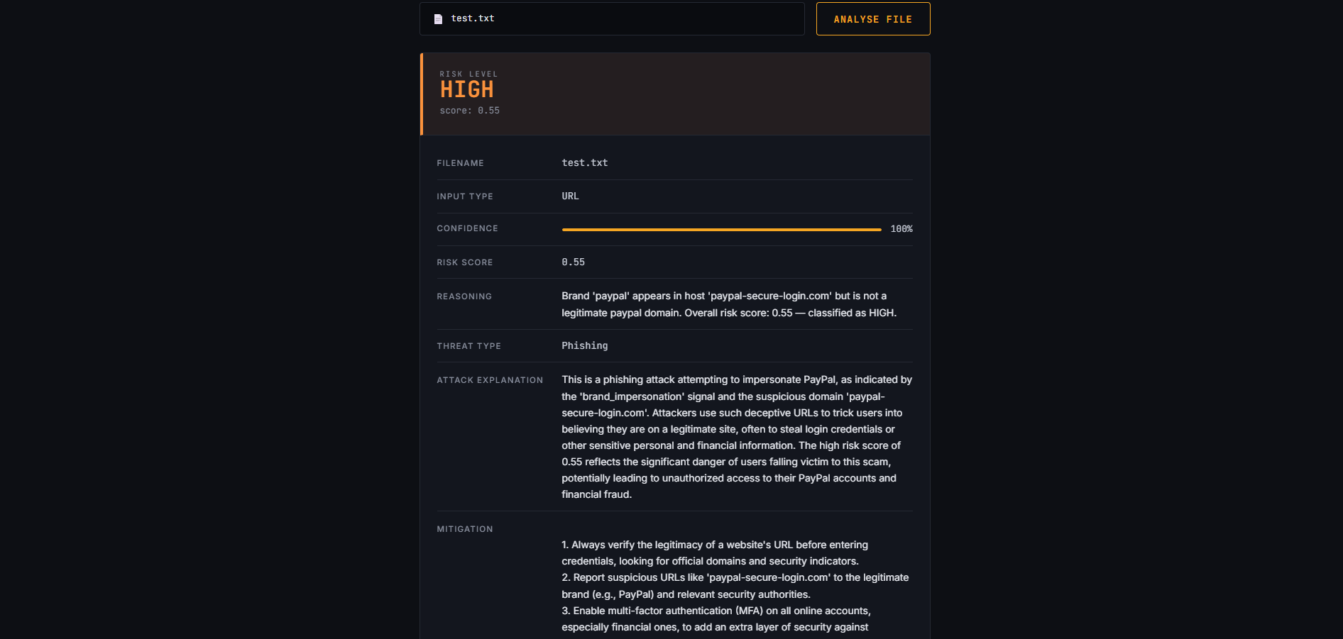 AI-Based Security Analyst screenshot